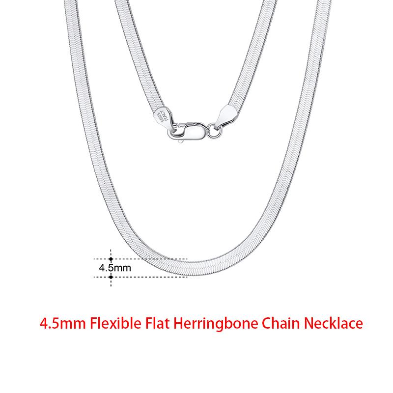 Rinntin Zinc Alloy Sterling Zinc Alloy Italian 2.6/3.7/5.0mm Flat Mariner Chain Necklace for Women Men Fashion Neck Chain Zircon SC78
