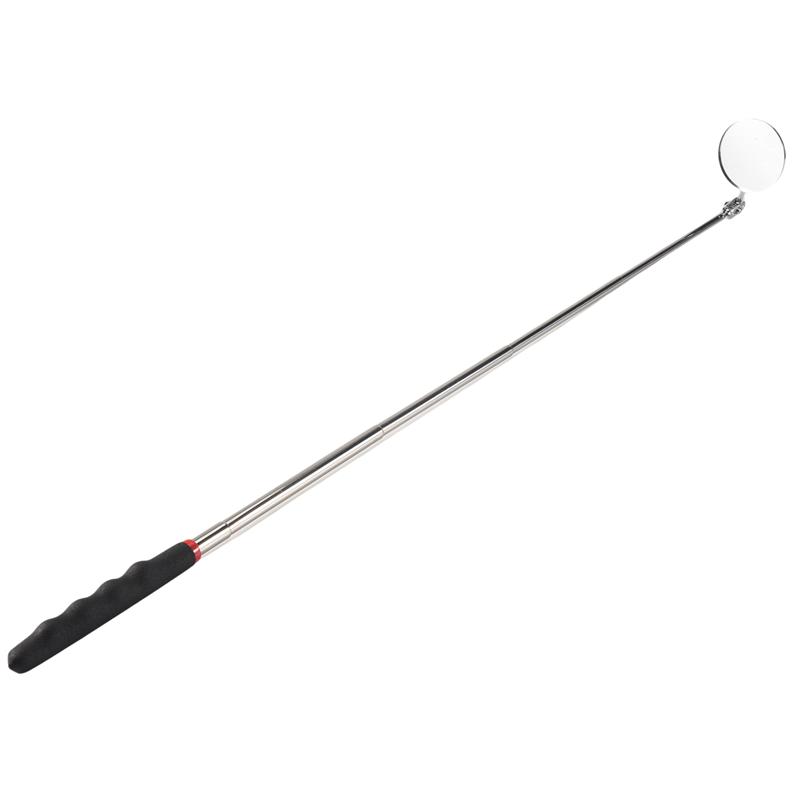 ABJI-3 Pieces Telescoping Inspection Mirror Round Mirror Square Mirror Inspection Tool For Checking Vehicle,Observing Mouth