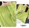 2023 Women's Retro Loose Round Neck Hollow Pure Wool Cardigan Sweater Knit - Early Autumn