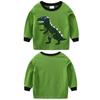 2pcs Long Sleeve Home Wear Set For Boys Cute Dinosaur Printing Round Neck Tops Trousers Suit