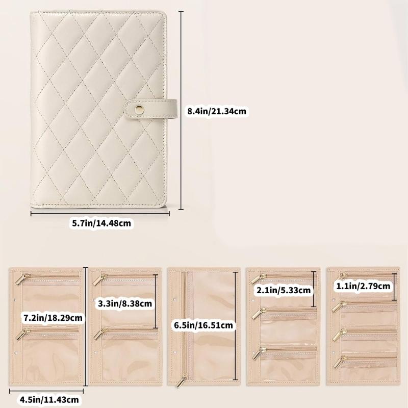 Schmuckaufbewahrungsbuch Wasserdichte Transparente Aufbewahrungsalben für Ohrringe Halsketten Ringe Schreibtisch Schubladen-Organizer