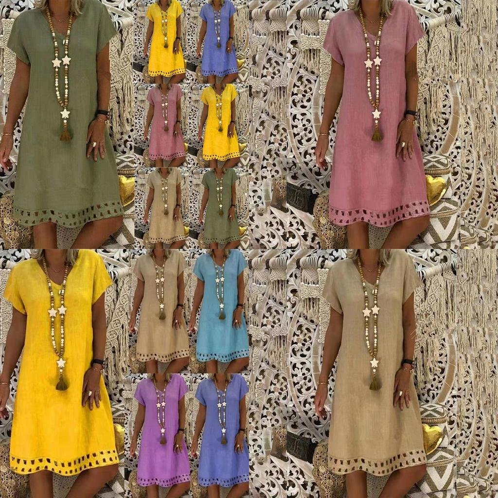 Trendy Women Lady Tank Top Mini Dress Floral Design For Summer Casual Parties