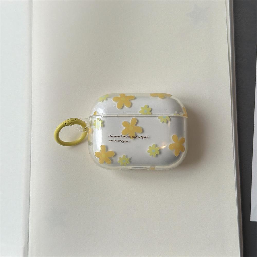 INS Style Color Plaid Apple Earphone Cover for AirPods 1 /1 Generation Star Pendant Case PRO1 Cartoon PRO1