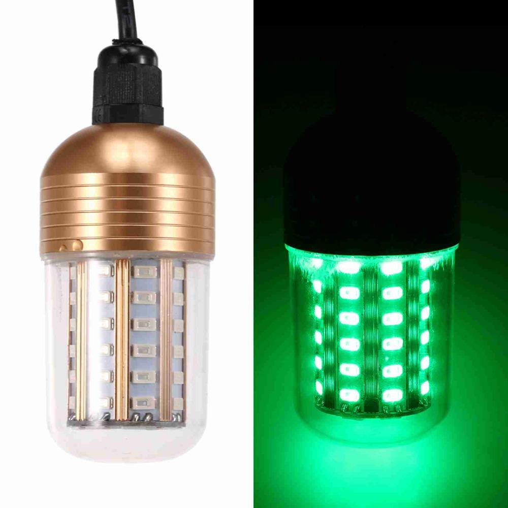 60pcs LEDs Fish Attracting Light 30W Fish Lure Light Underwater Fishing Light  Night Fishing