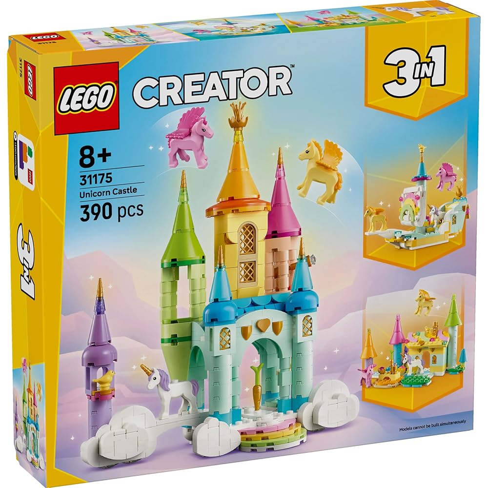 LEGO Creator Unicorn Castle 31175 Building Blocks Toy for Boys and Girls Age 8 and Up