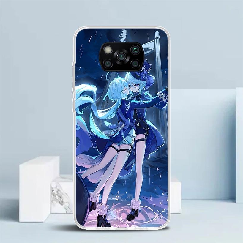Genshin Impact Furina Soft Cover for Xiaomi Poco F7 Ultra X7 X6 X5 Pro M7 Phone Case Redmi 15 15C 13 13C 12 12C 10 10C Print She
