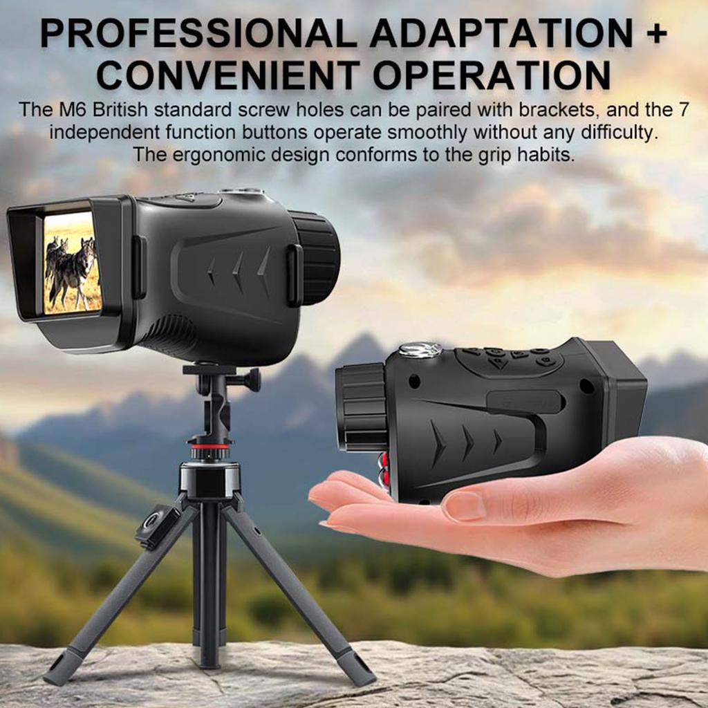 4K Infrared Night Visions Device Rechargeable Hunting Camera Digital Infrared Monocular Telescope for Outdoor Camping and Travel