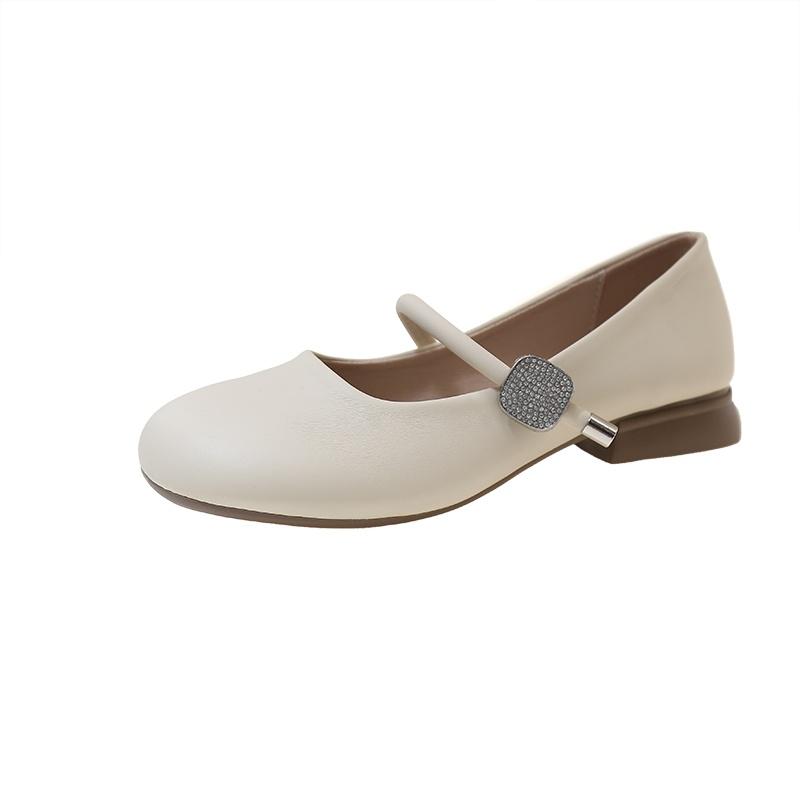 Women Mary Jane Shoes Fashion Casual Low Heel Flats Sizes 35-40 for Office Commuting Walking Travel Dress and Everyday Wear