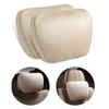 2pcs Suede Car Headrest Neck Support Seat Universal Soft Cotton Adjustable Car Pillow Neck Rest Cushion