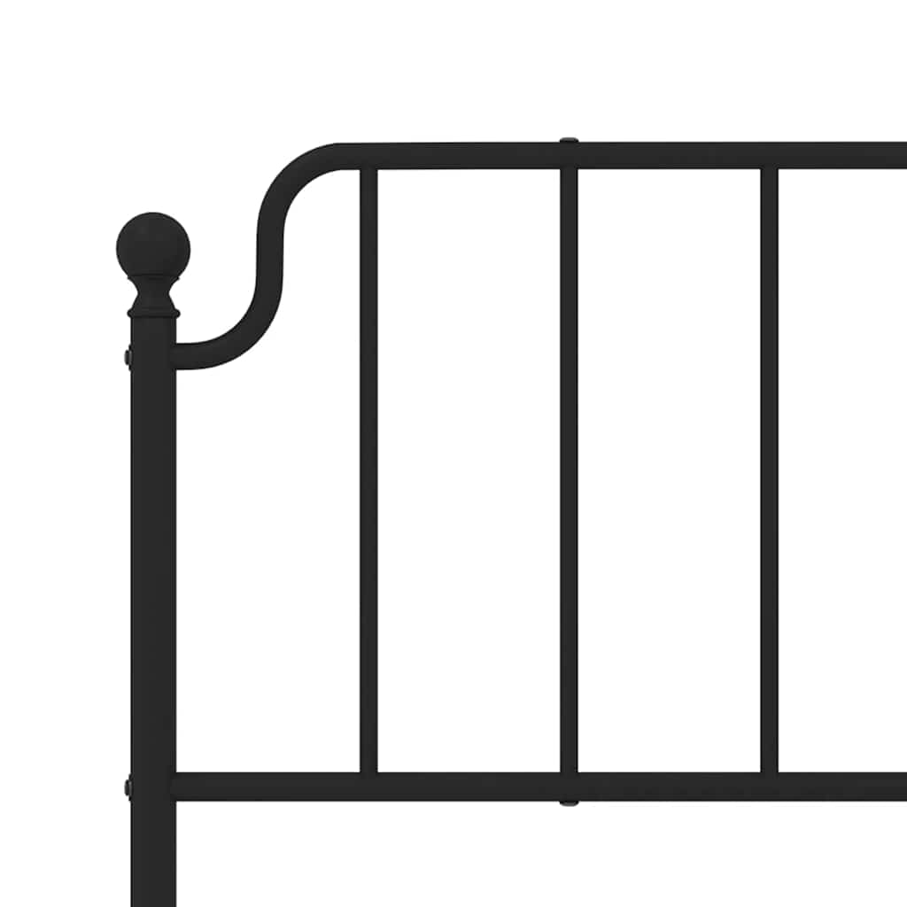 Replacement Headboard Metal Black 180 Cm
