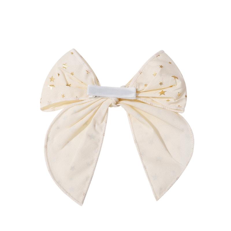 Girls Bow Hair Clips for Christmas Hair Accessories Kids Side Clip Plaid Print Sailor Bows Cotton Hairpin Barrettes Child Headwear