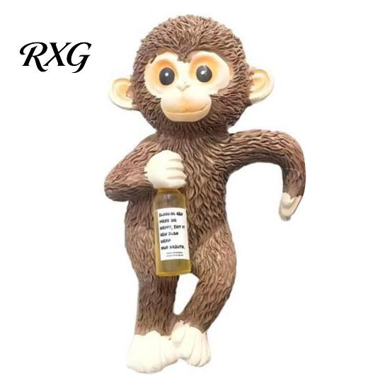 Unique Gift for Monkey Lovers Planter Hanging Statue, Resin Plant Pot Hugger, Decoration Cute Miniature Figurine Flower Edge Outdoor Animal Ornament
