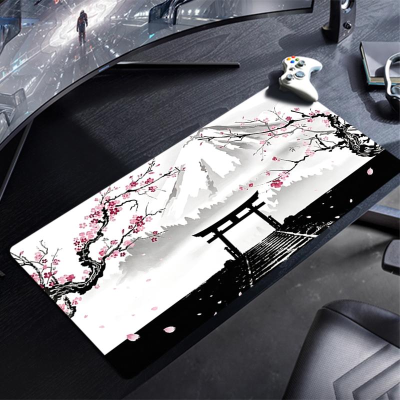 Large Mouse Pad Ink Wash Swordsman Gamer Keyboard Mousepad Pc Computer Desk Mat Gaming Pad Mouse Mats For Cs Go Lol