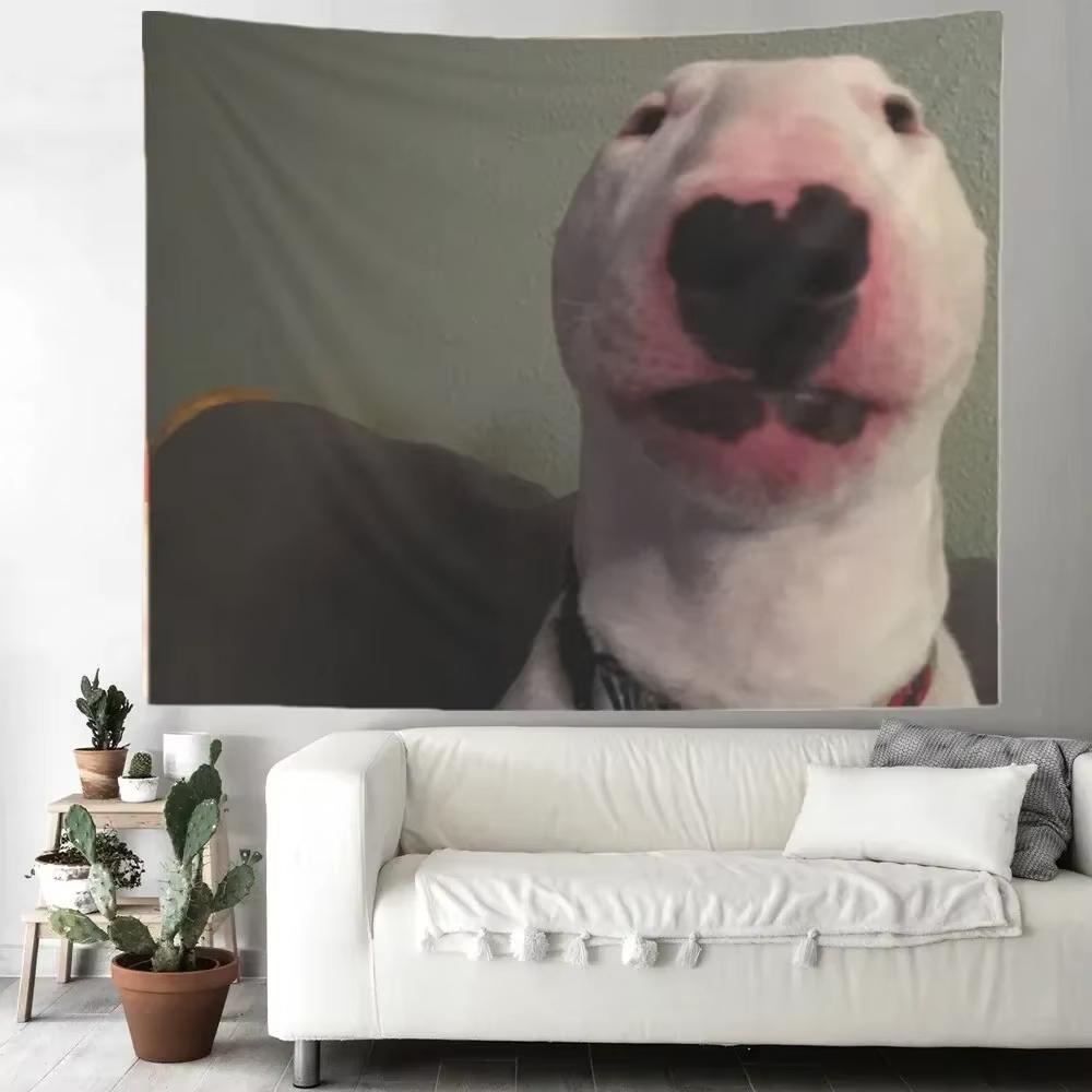 Wall Hanging Tapestry for Room Decor Aesthetic Outdoor Flag Blanket Yoga Funny Peter Dog Meme