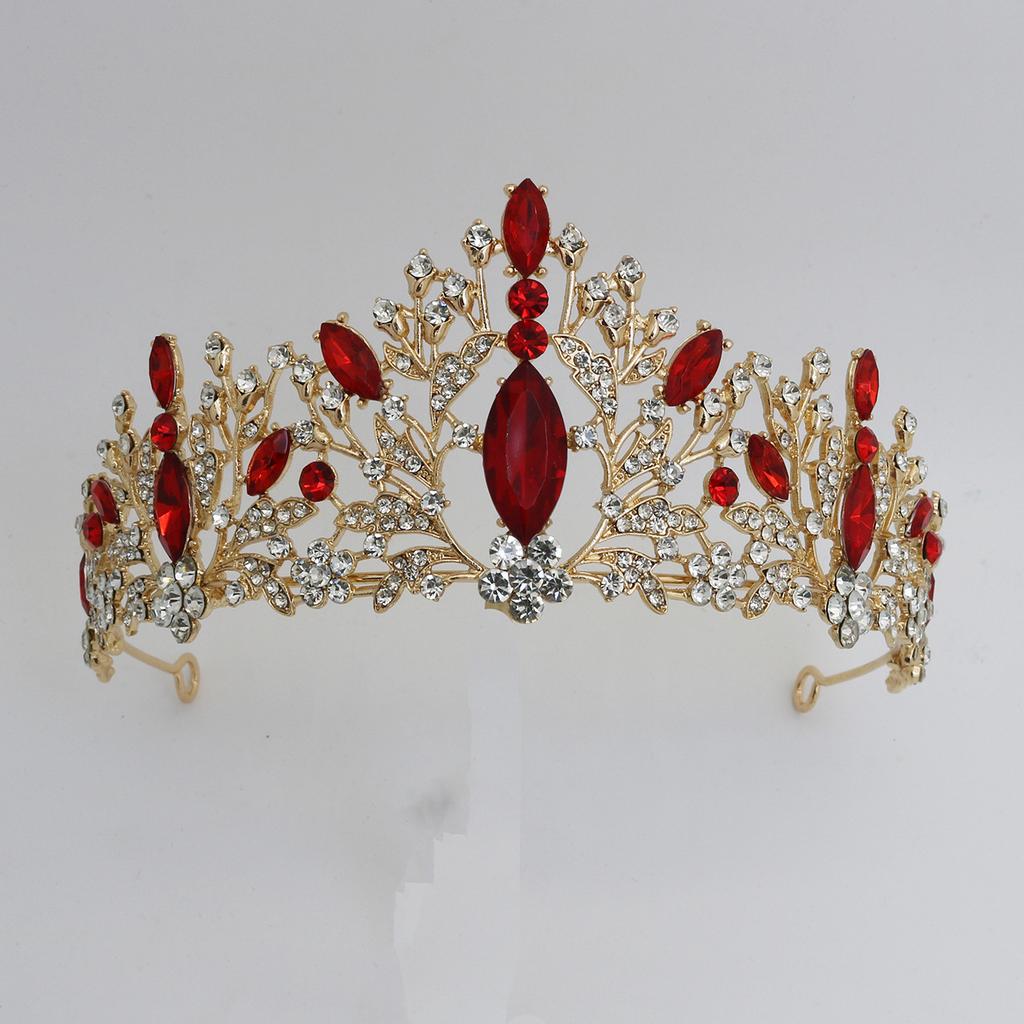 Bridal Crown Baroque Rhinestone Bridal Crown Headdress Atmospheric Wedding Dress Accessories Crown