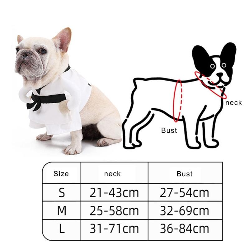 Karate kostým pro mazlíčky z prodyšné látky, snadno se obléká, oblečení na 2 nohy pro psy a kočky, outfit na halloweenskou párty