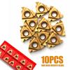10Pcs/Set 16IR AG60 CNC Rts Blade Lathe Carbide Thread Cutting Turning Tool