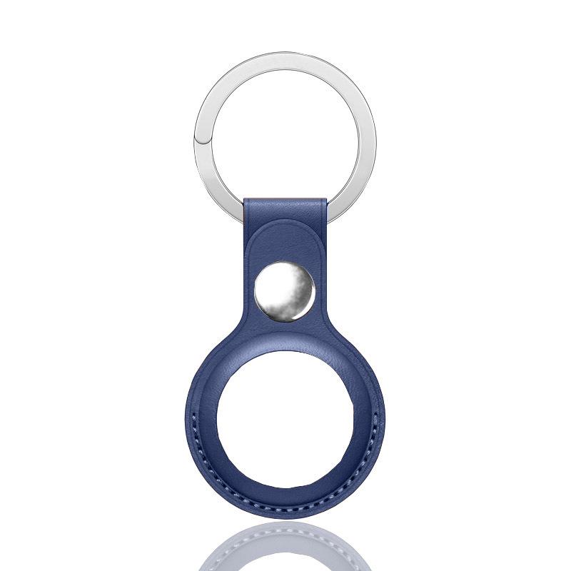 Leather Keychain Case for Apple AirTag - PU Protective Shell and Storage Belt