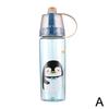 Drinking Cup Large Capacity Portable Cartoon Cool Down Moist Outdoor 600ML Cup Keep Mist Water Water Spray Bottle Supply C0C8