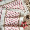 Boho Style Table Runner Patchwork Color Long Farmhouse Rustic Table Runner with Tassel Party Home Decor