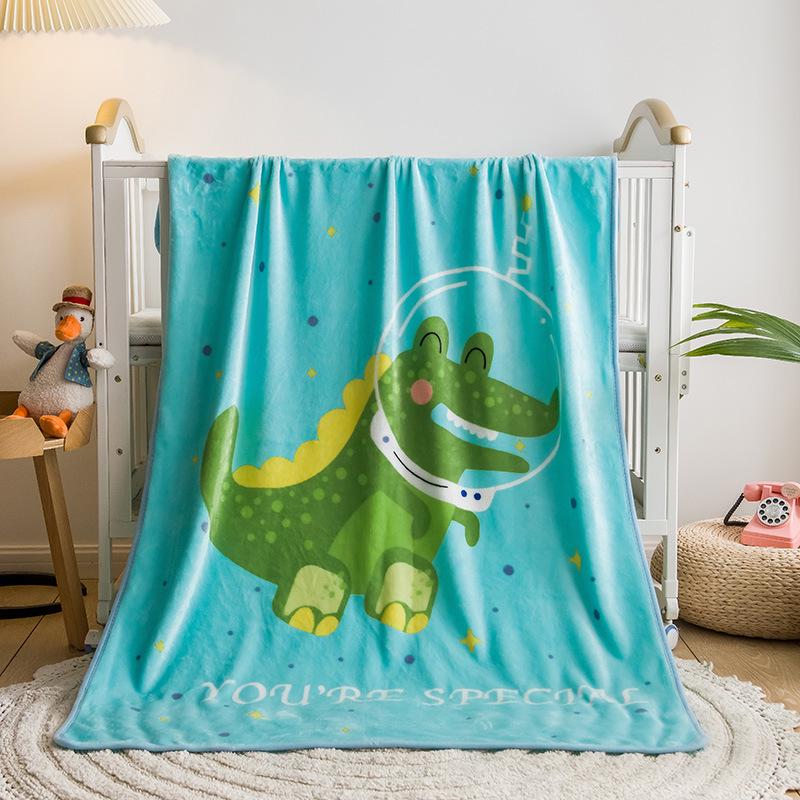 Coral Fleece Baby Blanket: Single-Layer Flannel, Ideal Gift & Cover for Children