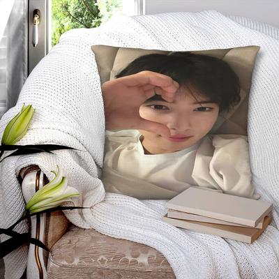CHA EUN WOO Kpop ASTRO Idol Pillowcases Product Printing Cushion Cover Throw Pillow Cover Bed Decorations Square Multiple Sizes