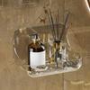 Bathroom Acryli Shelf No Drillshower Storage Rack Washstand Cosmetics Storage Rack Wall Mounted Toilet Shampoo Holder Organizer
