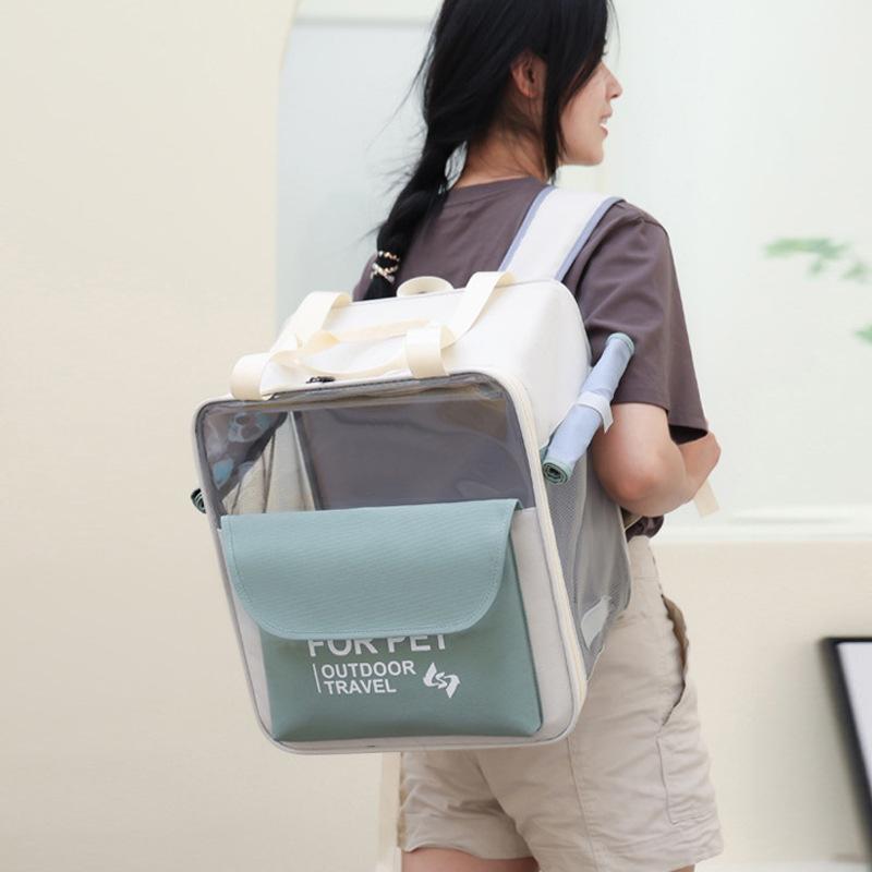 Cat bag can be lifted in large capacity when going out, breathable backpack portable pet bag universal for cats and small dogs