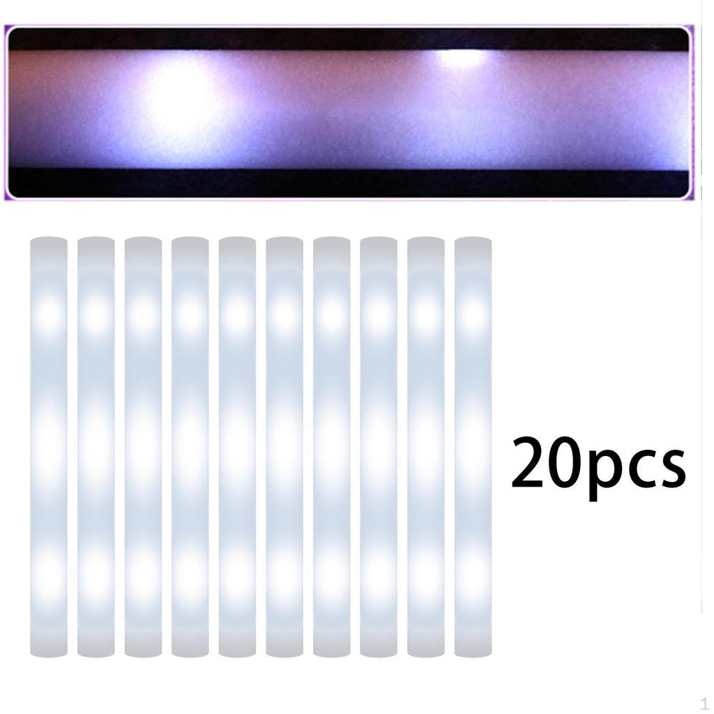 20 Luminous Foam Rods for Parties And Events
