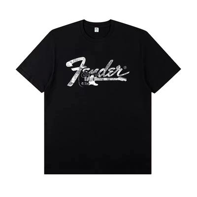 2025 Fanta Jimi Hendrix Fanta Guitarra Eléctrica Camiseta Hombre Algodón Manga Corta Banda de Rock Guitarrista Ropa de Actuación