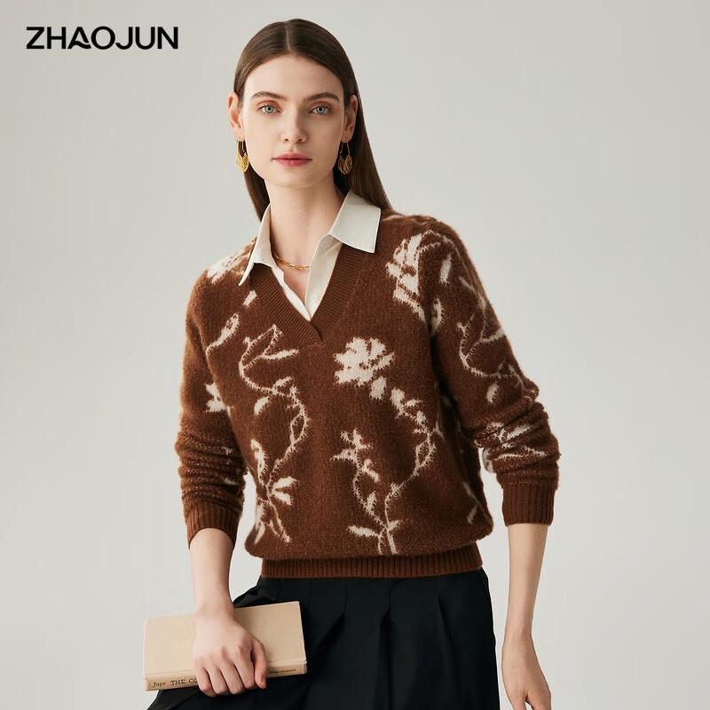 

Женский утолщенный свитер из 100% кашемира с V-образным вырезом 2XL