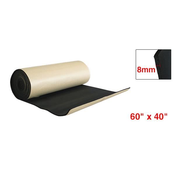 Tapis isolation thermique - sourcing map - 152cmx100cm - mousse à cellules fermées - noir - acoustique