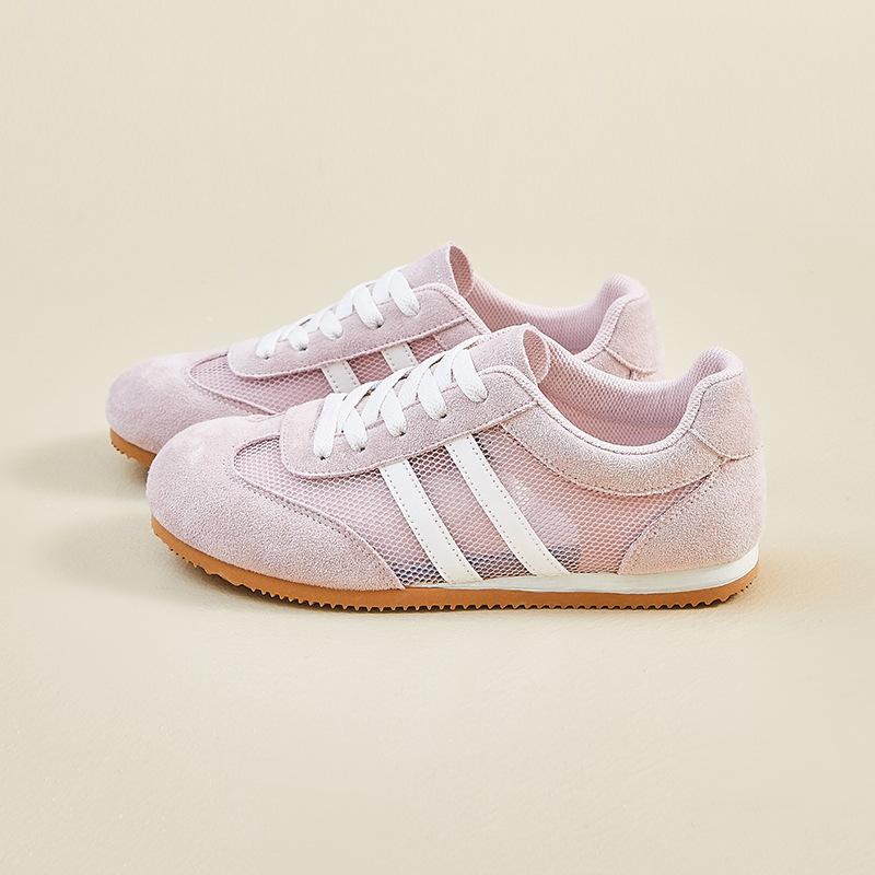 Women Shoes 2025 Summer New Breathable Mesh Non Slip Sneakers Fashion Comfortable Height Increase Lace-up Women Casual Shoes