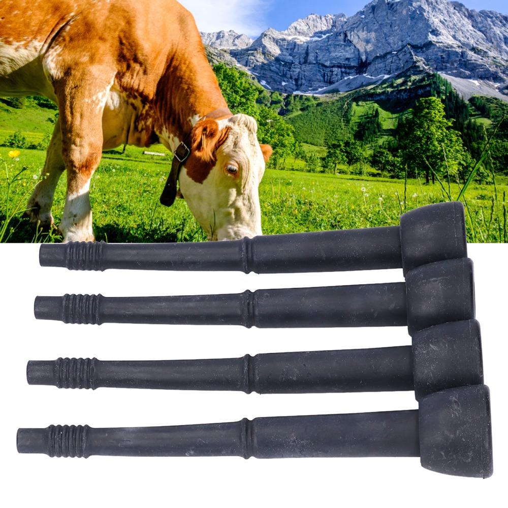 4Pcs Durable Milking Machine Liner Black Milking Liner Replacement Silicone Milk Liner  Farms