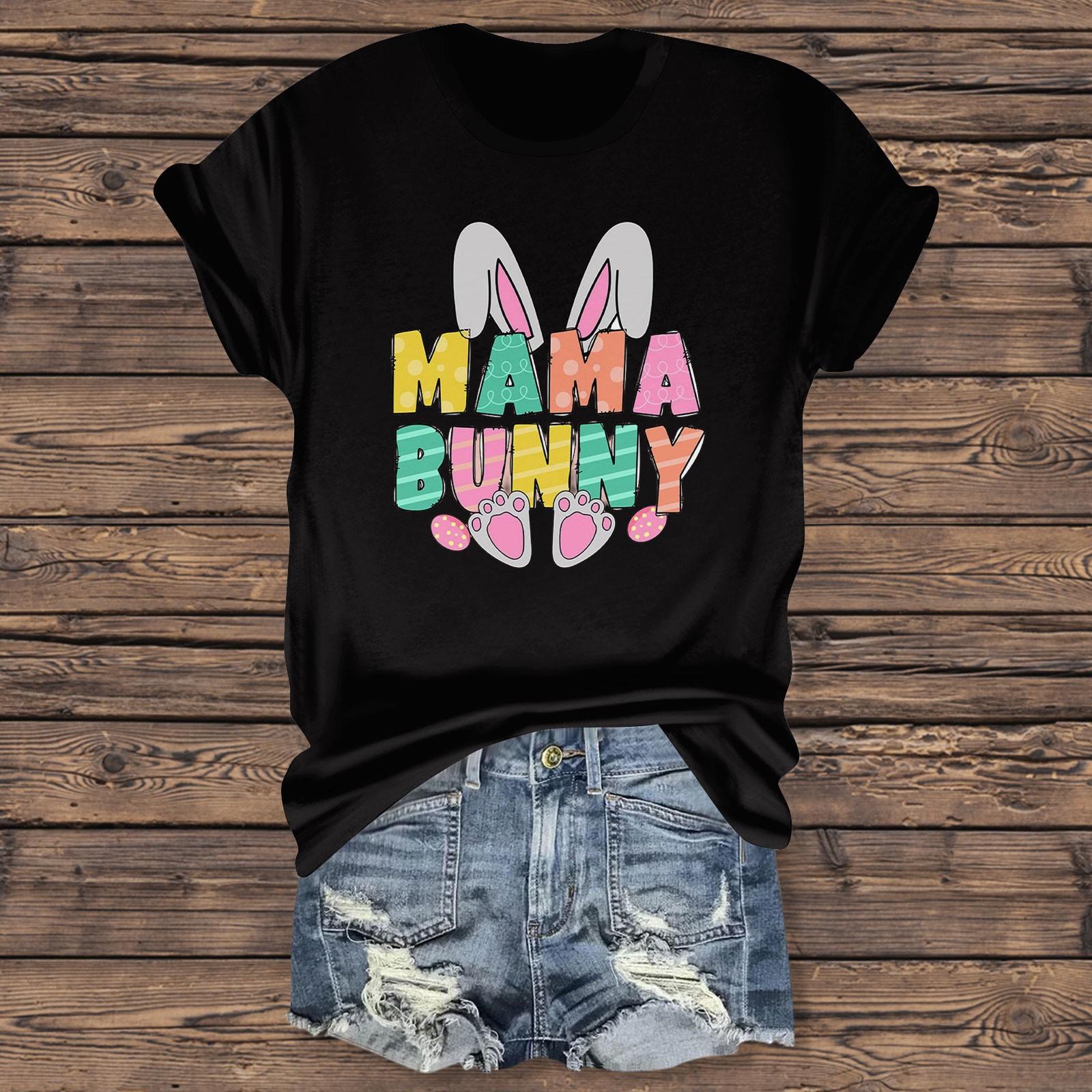 

Женская повседневная футболка с принтом «Пасха», круглый вырез, пуловер, короткий рукав XXL