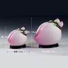 1PCS ceramic longevity peach ornaments living room table feng shui handicrafts birthday gifts for the elderly