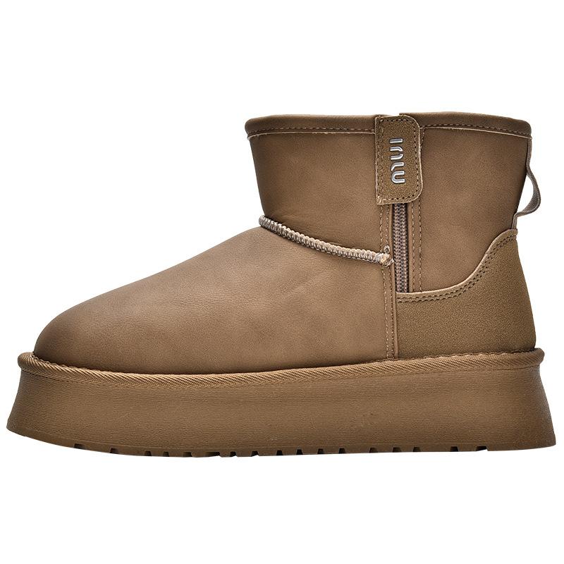 New Product Hot Sale Winter New Velvet Thickened Snow Boots Women's Thick-soled Warm Cotton Boots 3408