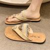 Fashion Women Flip Flops Flats Slippers Fashion Clip Toe Shoes Summer Sandals 2025 Casual Trend Beach Woman Slides Mujer De Zapatillas