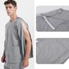 All-Cotton Post-Operative Patient and Elderly Rehab Clothes with Detachable Sleeves for Easy Dressing