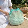 Large Capacity Hollow Out Weave Bag Fashion Nylon Mesh Tote Bag Fashion Grocery Bag  Summer