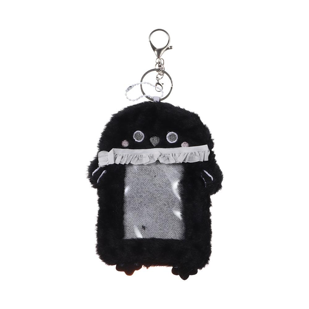 Fashion Cartoon Photocard Case Snowman/Bunny/Chicken Multifunctional Card Case Bag Keychain Cute Cards Sleeve Students