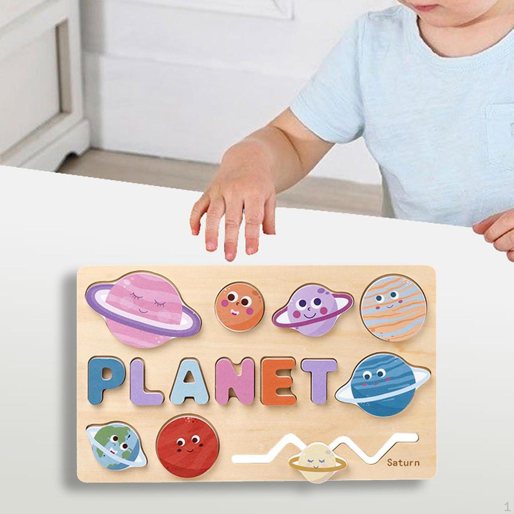 Puzzle Montessori Wooden Toy Cognitive Educational Interactive Shape Learning