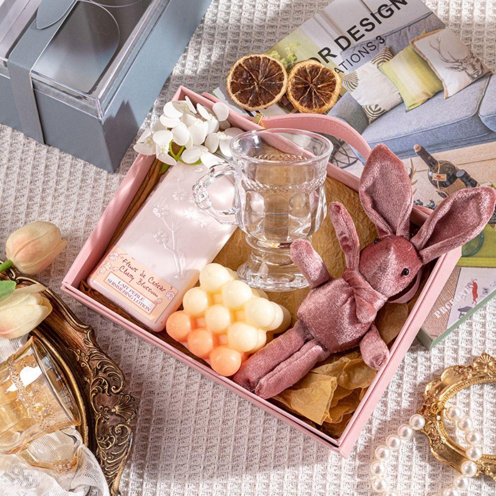 Visible Windows Storage Case Acrylic Wedding Candy Packaging Box Handbag Case Present Box New Year