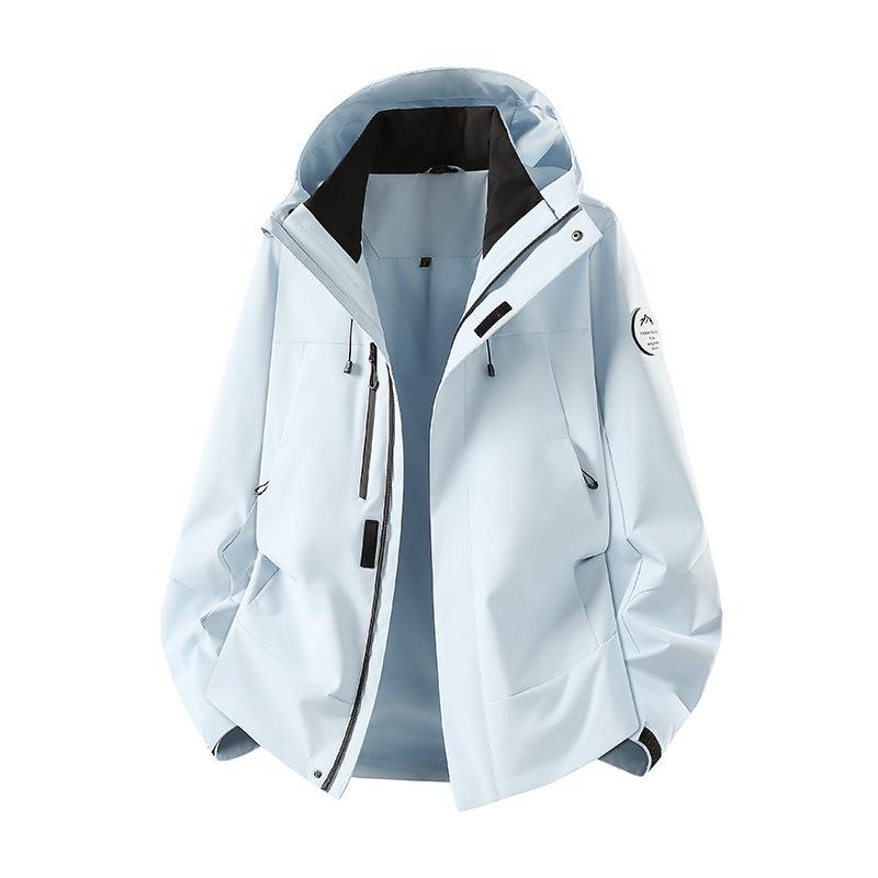 Men's and Women's Windproof Waterproof Hooded Mountaineering Jacket for Spring and Autumn - Outdoor Climbing Coat