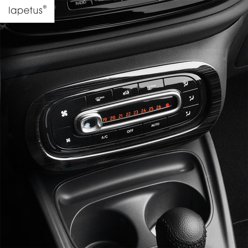 Armrest Window Lift Button / Handle Bowl / Central Middle AC Air Panel Cover Trim Accessories For Smart 453 Fortwo 2015 -