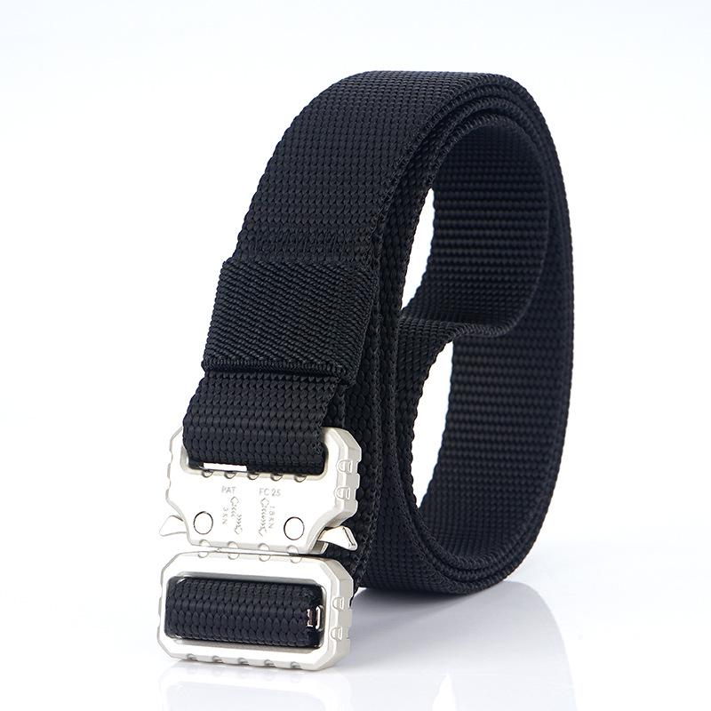 Cobra Tactical Belt New Wide Men's Canvas Belt Tactical Outdoor Sports Nylon Belt