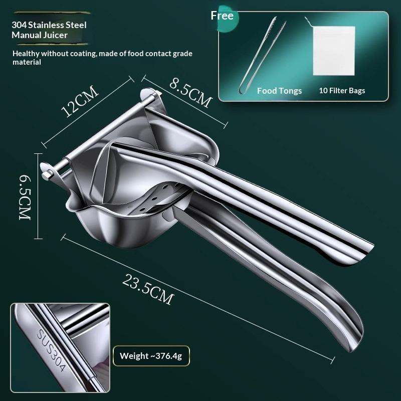 Stal Nierdzewna 304 Ręczna Sokowirówka Domowa Oddzielanie Ręczna Prasa do Soków z Granatów Arbuzów Prasa do Soków Pomarańczowych