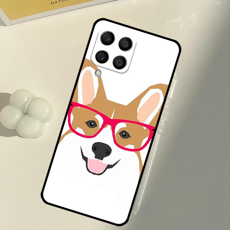 Cartoon Corgi Dog For Samsung Galaxy M31 M16 M11 M21 M13 M33 M35 M53 M55 M15 M14 M34 M54 M12 M32 M52 M06 Case