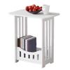 Stylish Rectangular Side Table with Storage for Bedroom or Living Room