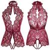 Sexy Lingerie Porno Women Plus Size S-2XL Bodysuit Role Play Clothes Transparent Nightgown Open Crotch Underwear Exotic Costumes